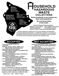 Household Hazardous Waste Collections flyer FY2024 H1